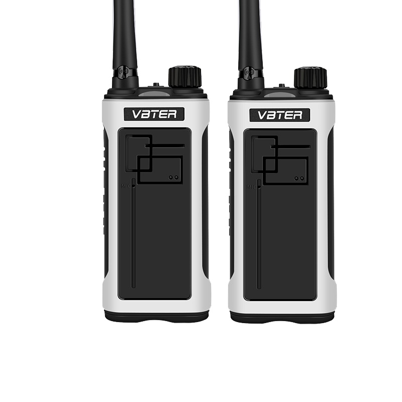 威贝特 WBT-T2 新维度对讲机 专业民用商用户外待机长手持无线手台 可USB速充[两只装] 银白色