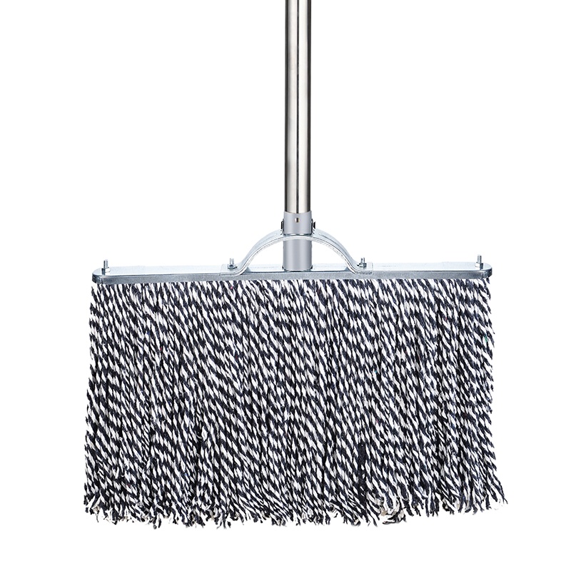 庄太太[白圆头木杆]木杆拖把棉线大堂老式墩布尘推拖布工厂物业吸水拖把 GD