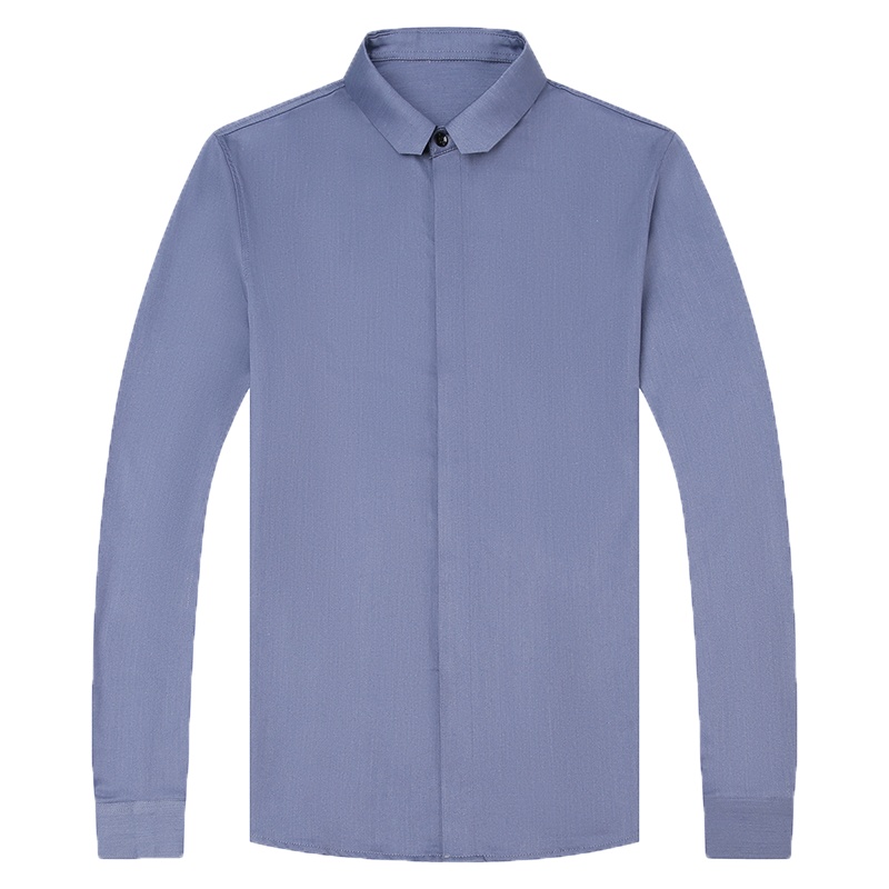 冰洁 男士长袖衬衫中青年春秋季衬衣潮流韩版春秋装免烫衫衣内搭