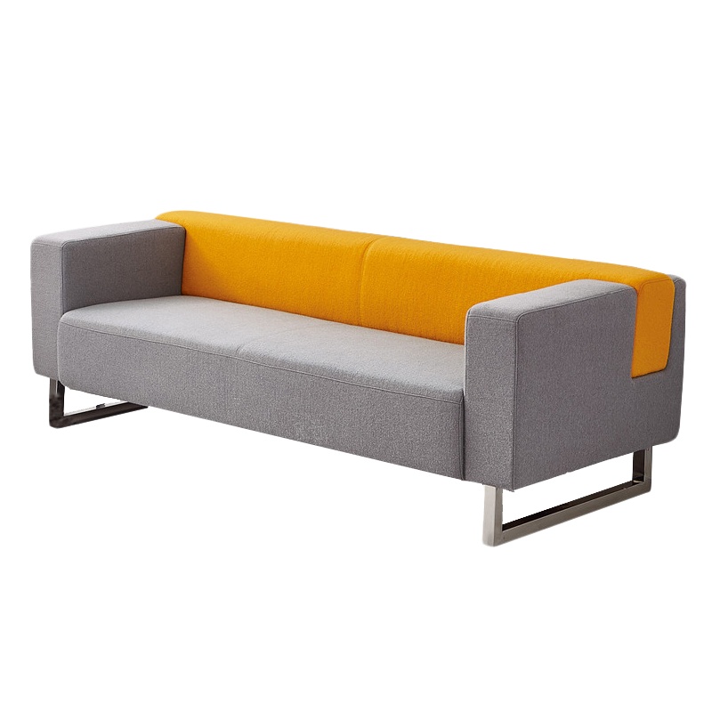 壹墅宫廷办公室沙发公司贵宾接待公共区域休息等候区创意三人位商务卡座洽谈沙发茶几组合