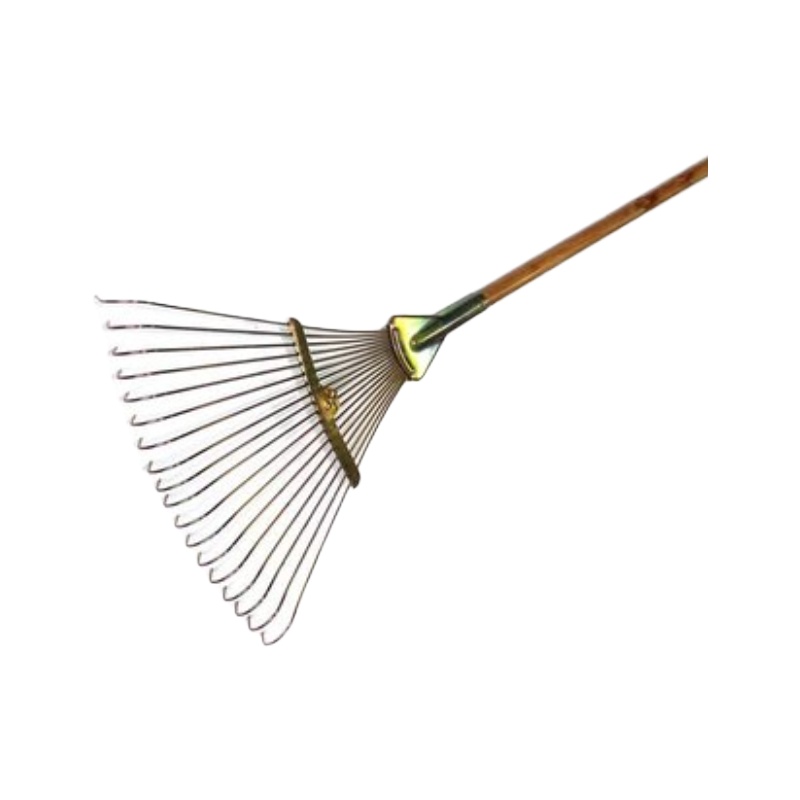 AT 草耙落叶枯叶树叶伸缩钢丝耙搂草耙子家用农用大铁耙扒子工具 钢丝耙头+1.2米木柄 160cm