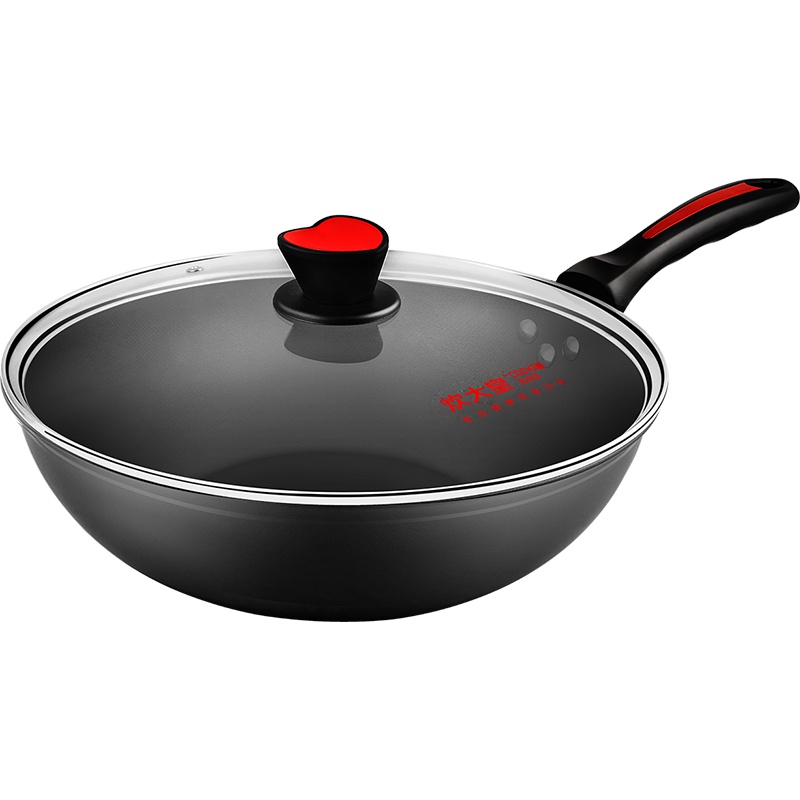 炊大皇炒锅32cm不沾锅家用健康无油烟炒菜锅厨房燃气电磁炉通用锅具CG32JK