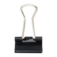 晨光(M&G) ABS92737黑色长尾夹 燕尾夹 蝴蝶夹凤尾夹 15mm 60枚/筒(2筒装)