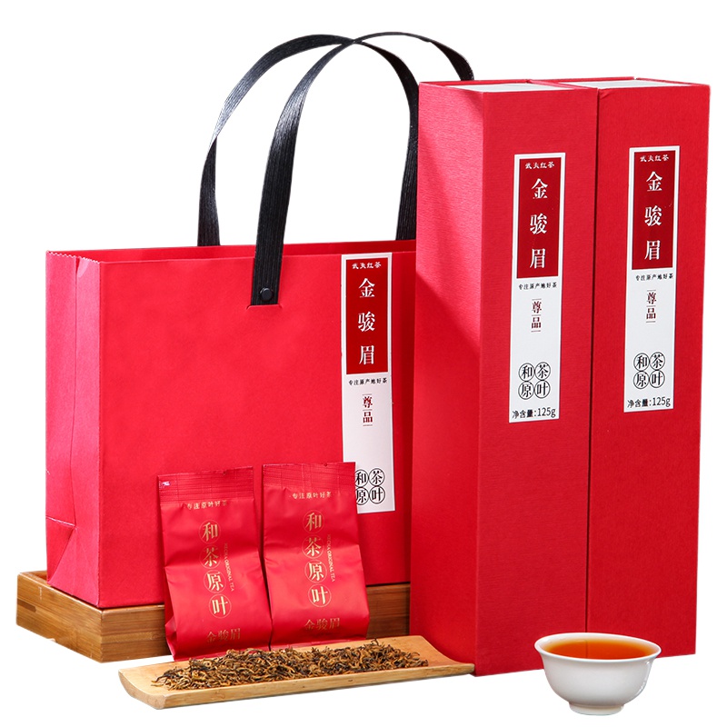 和茶原叶 尊品金骏眉红茶 礼盒装 125g*2