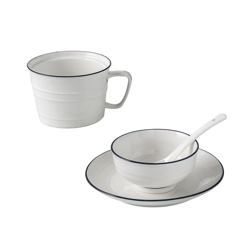 陶瓷茶杯套装 D1092 小资白领商务4头陶瓷咖啡杯套装 (单位:套)