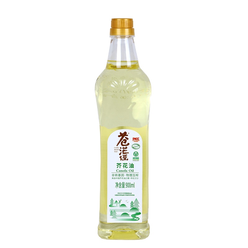 苍茫谣芥花油低芥酸菜籽油纯正非转基因食用油900ml