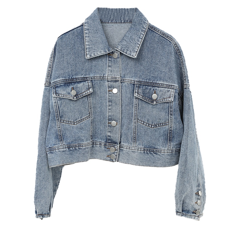 ENJOY'ME女装2020春季新品简约俏皮短款修身牛仔外套