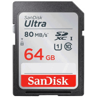 闪迪(Sandisk)64GB SD卡 读120MB/s CLASS 10 单反 微单 相机 内存卡 存储卡