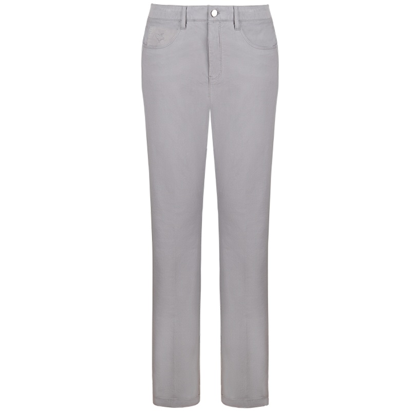 依文灰色休闲裤 chic工装裤 直筒男裤夏季EB590313