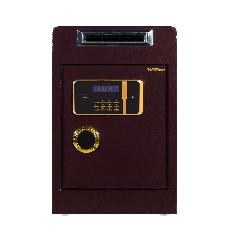 鑫辉 3C全钢博锐系列45型保险箱 淡黄金、黑底银花两色可选 H450*w388*D350