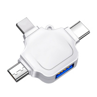 ZNNCO otg转接头三合一苹果Type-C安卓手机外接u盘USB3.0转换器iphone连接相机 通用华为小米荣耀