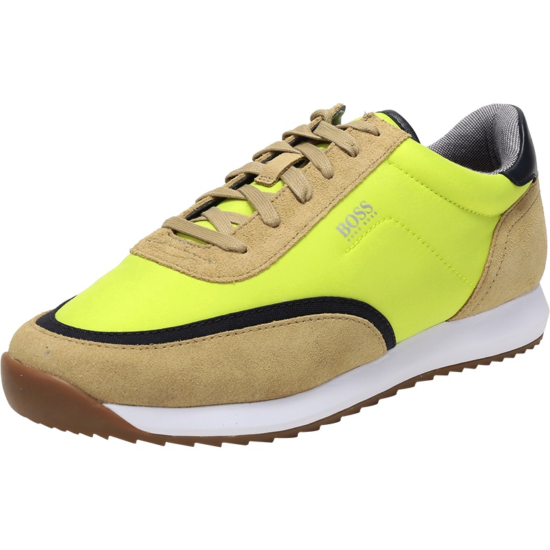 HUGO BOSS 雨果博斯 男士 织物配皮系带休闲运动鞋 50432574
