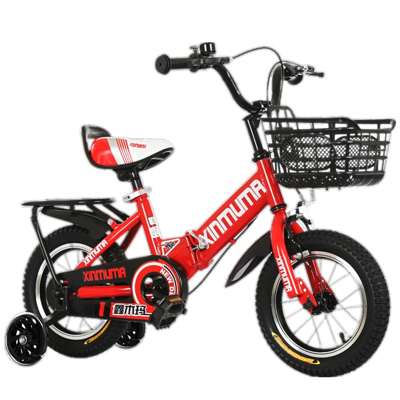 2024款儿童自行车3岁宝宝脚踏单车2-4-6岁男孩小孩6-7-8-9-10岁折叠童车漂亮妈妈