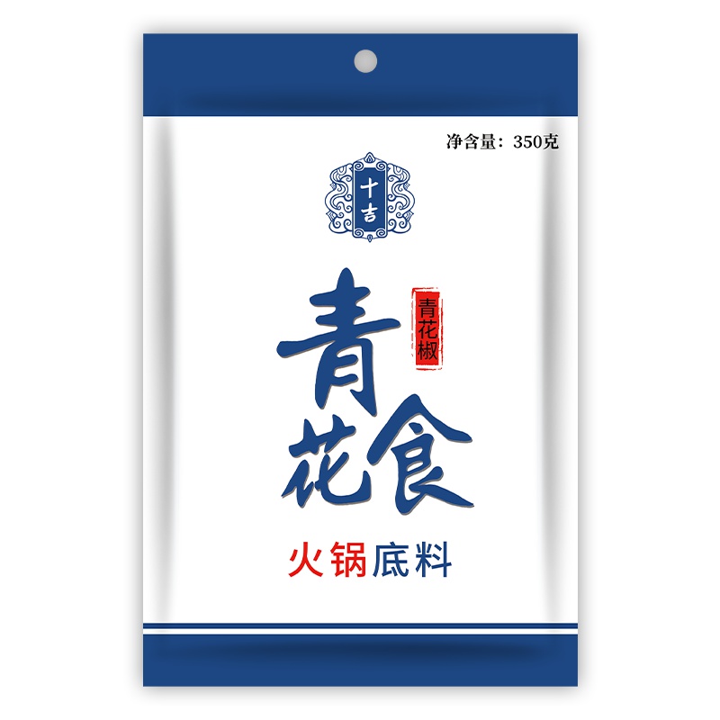 十吉重庆青一色火锅底料350g青辣椒青花椒鱼清一色火锅料麻辣调料
