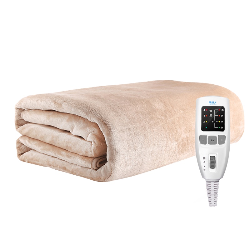 南极人(Nanjiren)电热毯(1.8*0.8)法兰绒单人电褥子加厚电热褥 安全调温保护 除湿排潮智能控温学生宿舍