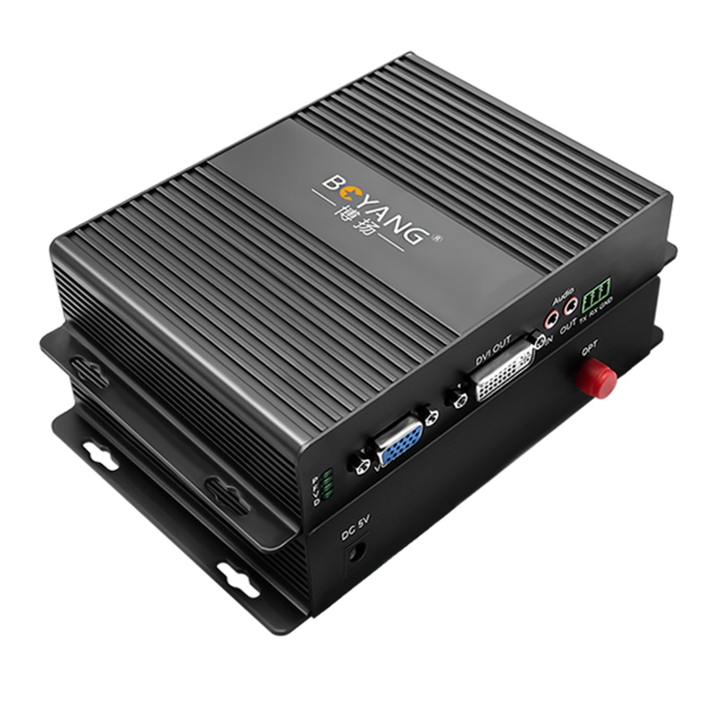 博扬(BOYANG) 非压缩全高清VGA视频光端机1路视频+环出+独立双向音频 VGA延长器一对 BY-1VUA