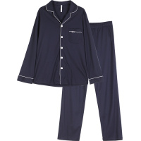 红豆居家(Hodohome)新款秋冬季情侣居家服套装男士女士紧密赛络纺休闲睡衣套装