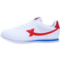 特步女子休闲鞋夏季休闲时尚舒适轻便防滑阿甘板鞋官方正品女