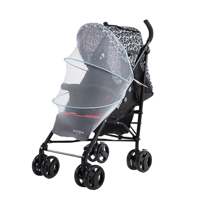 百爱婴儿手推车蚊帐全罩式加大加密透气通用立体婴儿伞车防蚊罩