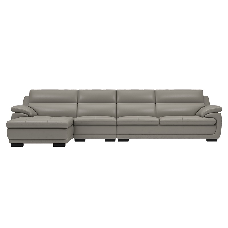 掌上明珠简约现代轻奢真皮沙发客厅北欧小户型组合皮艺皮沙发家具W133