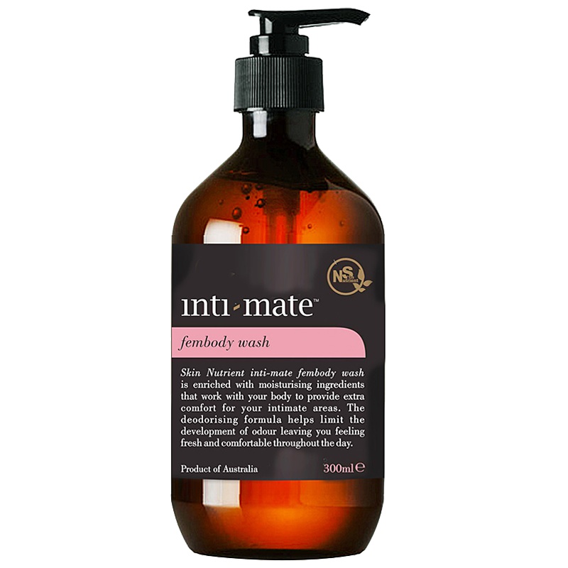 SkinNutrient澳肌莱女性沐浴露 抑菌清爽滋润适合各种肤质私密处清洗液300ml/瓶(带泵)进口沐浴露 澳洲进口