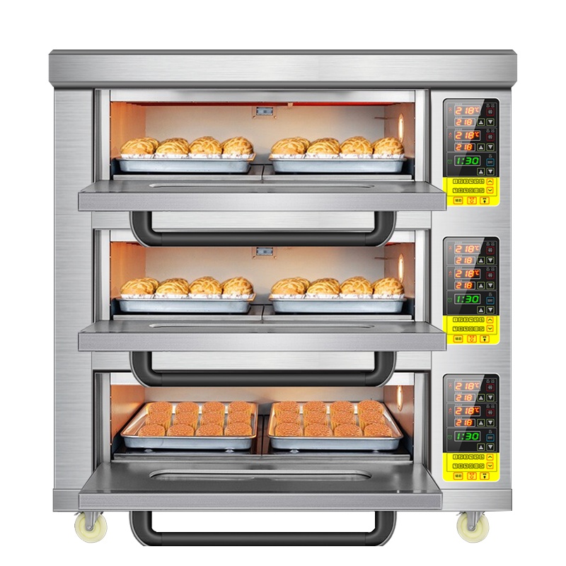 世麦(WORWHEAT)双层披萨烤箱大型大容量三层六盘电烤箱商用烤炉箱蛋糕面包月饼烧饼电烘烤箱机烘炉焗炉