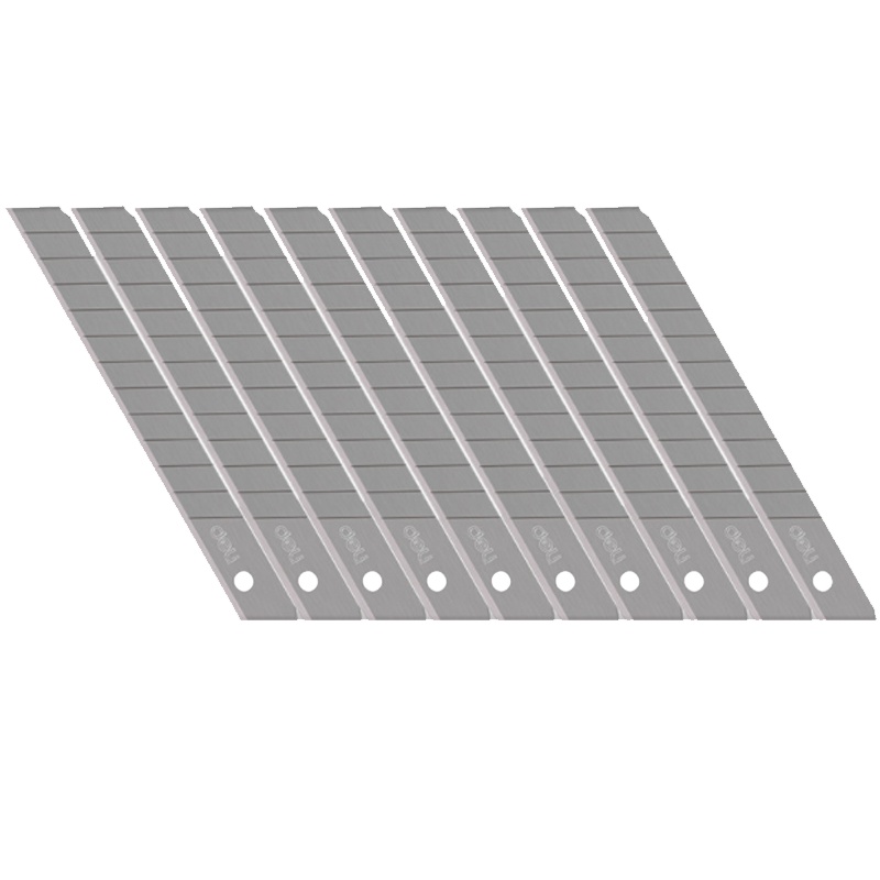 得力 deli 2012 小号美工刀片 裁纸x小号刀片 替换刀片多刀头 10片/盒