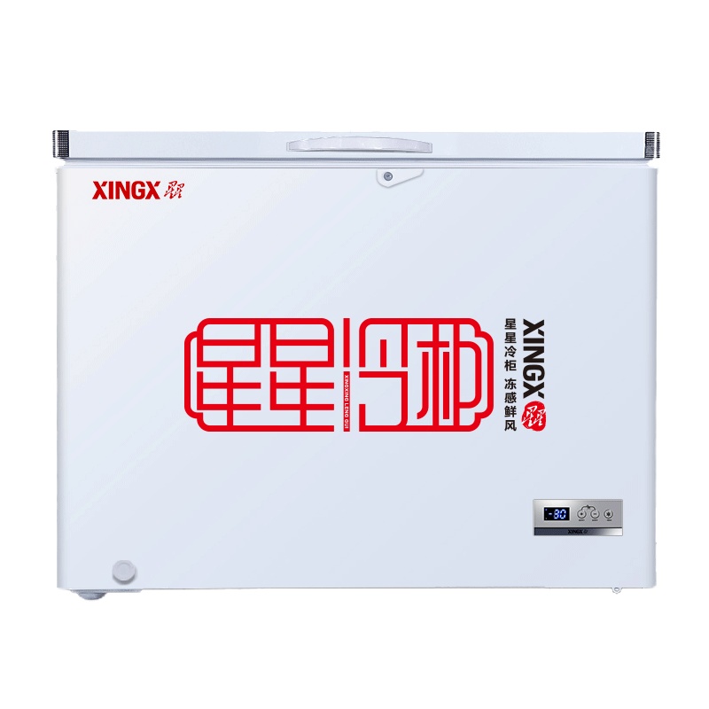 星星(Xingx) 358升 冰柜冷柜 商用卧式大容量 冷藏冷冻转换单温冰柜 二级能耗(白色)BD/BC-358FE