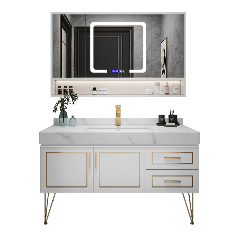 智能大理石浴室柜组合定做洗手盆柜洗脸盆柜组合卫生间洗漱台