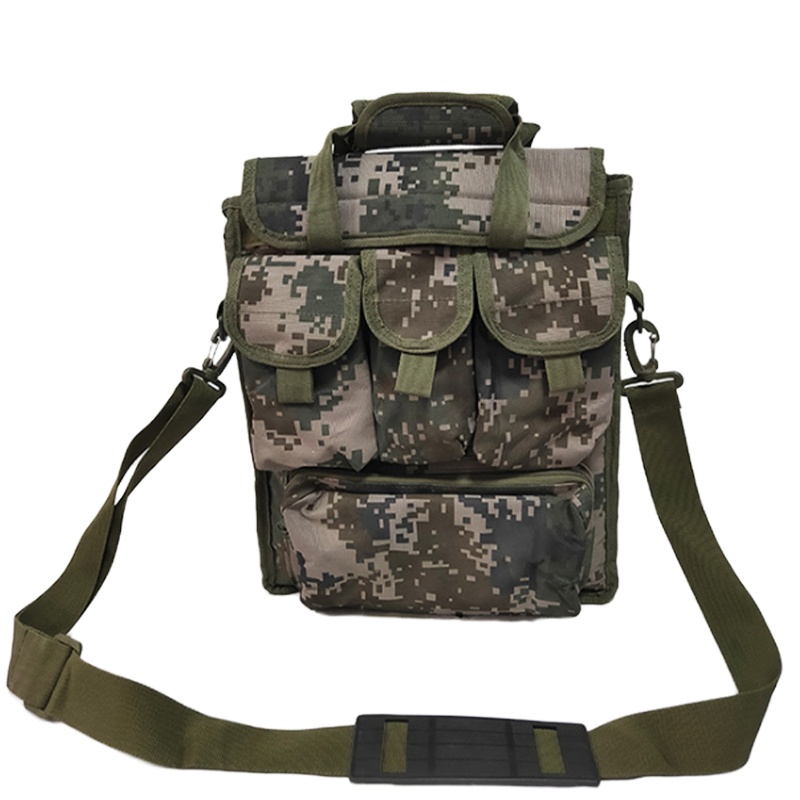 兵行者 BXZ-BN迷彩指挥作业包单肩电脑包带4个小袋作业包 指挥作业包炮兵作业包