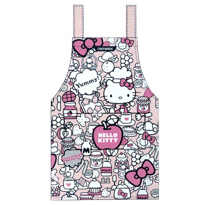 学厨 厨房工具 HELLO KITTY(凯蒂猫)正版授权烘焙迷彩棉围裙家用厨房 KT7037