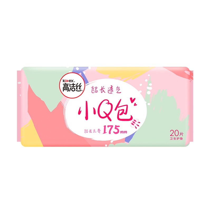 高洁丝小Q包纤巧棉柔护垫无香型40片