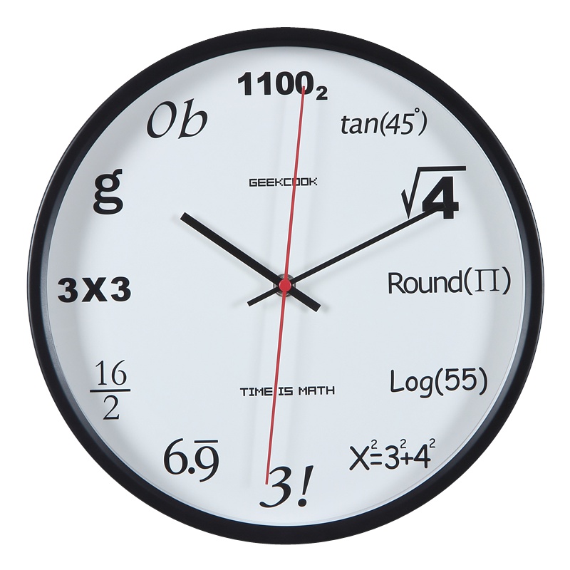 极客库GEEKCOOK婉约创意时钟客厅办公设计石英12英寸挂钟金属静音时尚现代钟表GK1313037