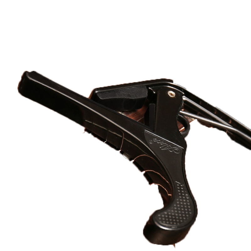 Alice正品007A合金民谣吉他变调夹黑白可选 送3拨片 007A黑色+送3拨片