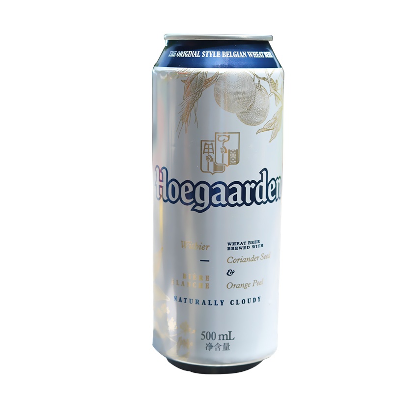 Hoegaarden福佳比利时风味精酿小麦白啤酒500ml*18听罐整箱装