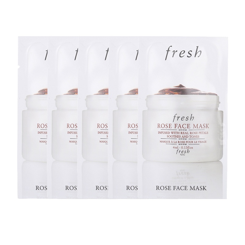 馥蕾诗fresh玫瑰润泽保湿舒缓面膜4ml*5