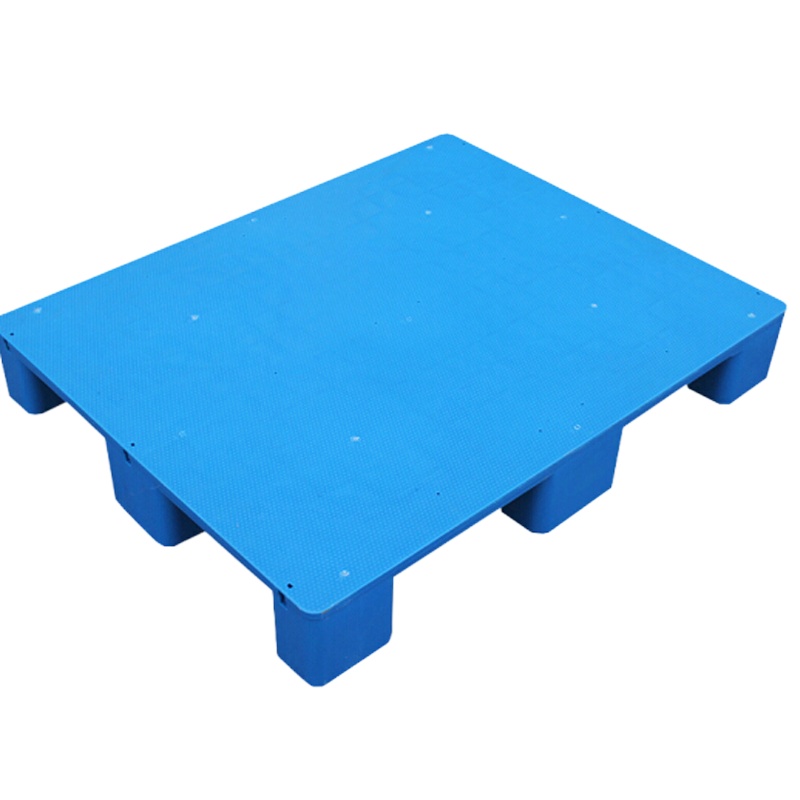 AT 平面塑料托盘 叉车防潮板垫仓板仓储货架超市垫板仓库托盘货物地垫 加钢管1*1米