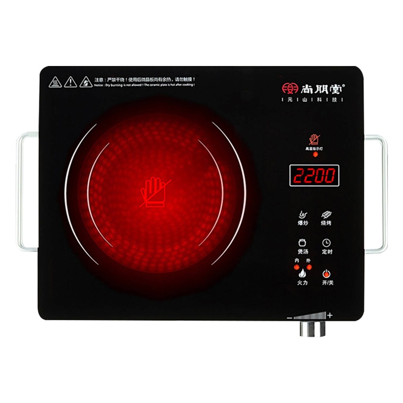 尚朋堂ST2201电陶炉触控面板 预约定时 四维散热 触控旋钮双控操作
