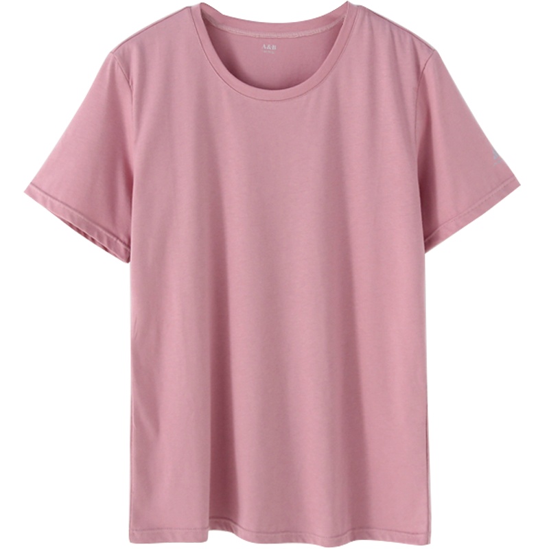 ab内衣女T恤全棉圆领打底透气汗衫运动宽松女士短袖衫