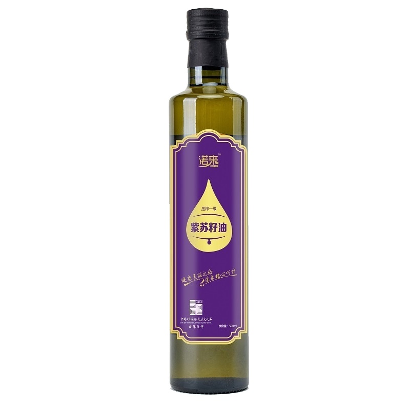 诺来 食用油 紫苏籽油 苏子油压榨一级 苏麻油500ml