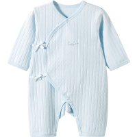 哈贝比（happyB）宝宝新生儿连体衣纯棉0-6个月婴儿绑带和尚衣服哈衣春秋装