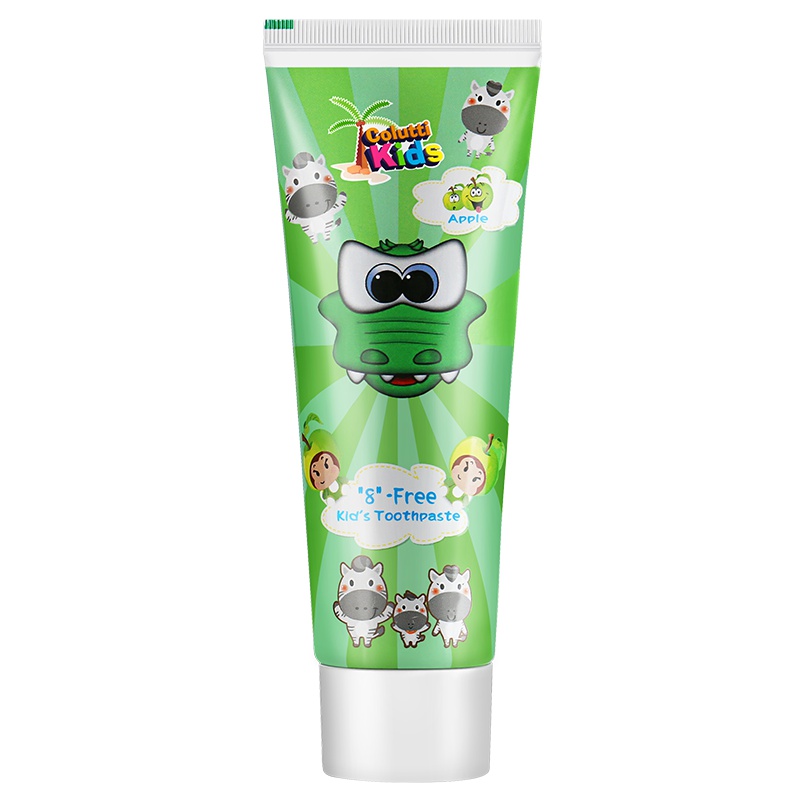 原装进口Colutti Kids德露宝儿童牙膏(苹果味)80g 适合2-12岁母婴幼儿童使用