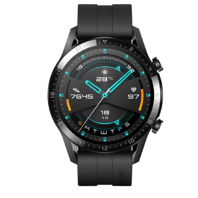 华为(HUAWEI)运动智能手表WATCH GT2 LTN-B19(46mm)两周续航+高清彩屏+蓝牙通话+麒麟芯片