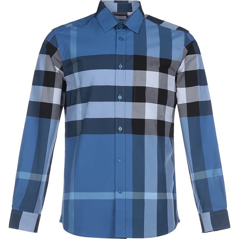 博柏利 BURBERRY 男款 棉质长袖衬衫80386561