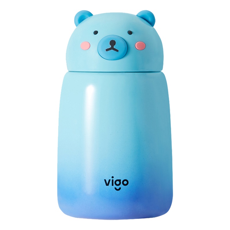 魅果(vigo)保温杯男女可爱情侣儿童学生便携高颜值不锈钢保温杯 悠悠熊系列