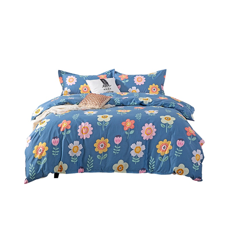 凯诗风尚(CHARSON) 四件套 苏宁自营 全棉床品套件单人学生宿舍1.5m床上用品纯棉床单被套1.8m床被罩