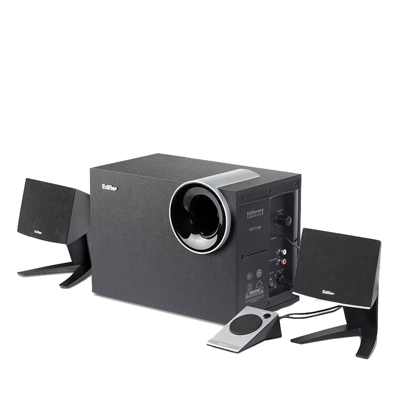 Edifier/漫步者 R201T北美版2.1声道多媒体音箱笔记本低音炮音响 黑色