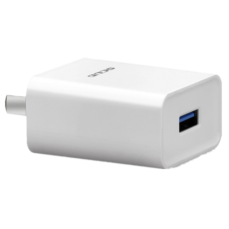 飞毛腿 SC-K101 USB电源适配器/快速充电器 输出3.6V-6.5/3A 6.5V-9V/2 白色 K101