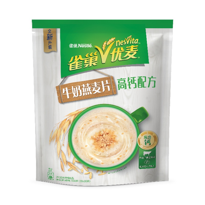 雀巢 高钙配方麦片 早餐食品 冲饮谷物 600g