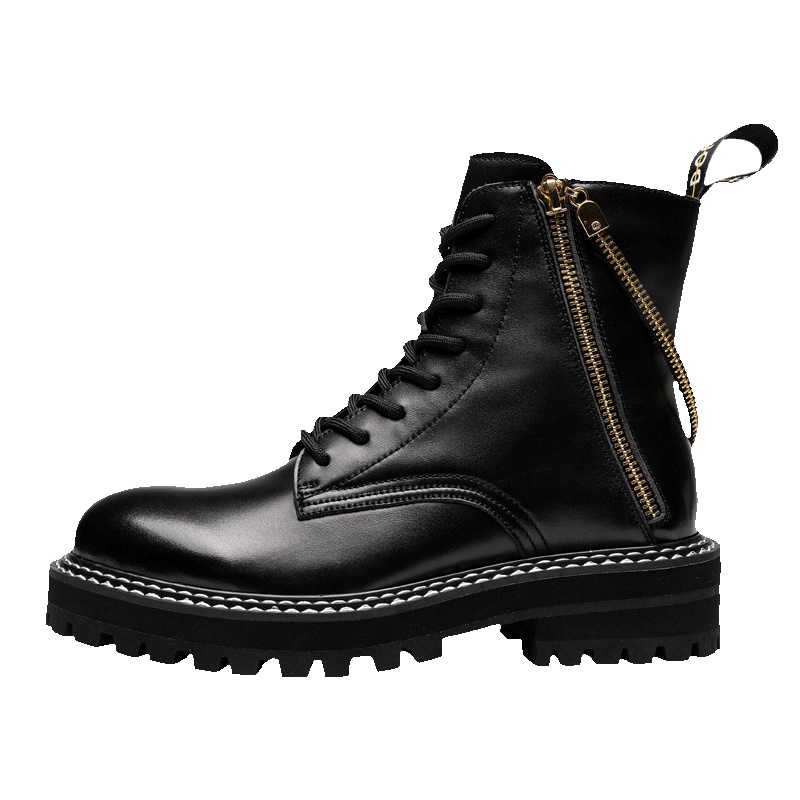 马克华菲女士马丁靴女款靴子女靴短靴马丁靴女士短靴高帮女鞋女士靴子